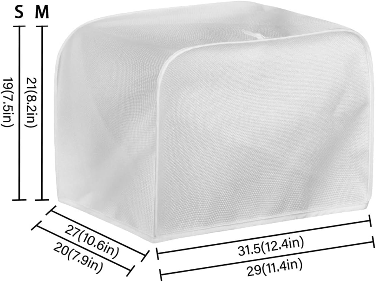 Cartoon Toaster Design Cover for 2 Slice Toaster - Dust and Fingerprint Protection for Small Kitchen Appliances