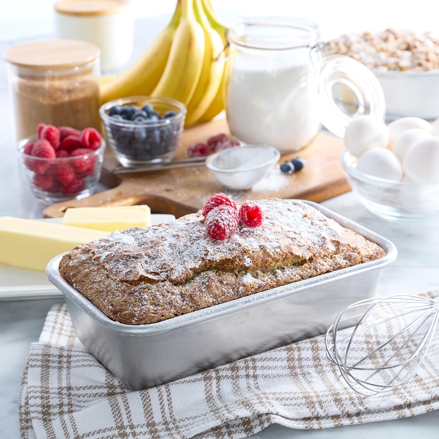 Chicago Metallic 9x5 Loaf Pan - Recycled Aluminum, Ideal for Everyday & Small Batch Baking