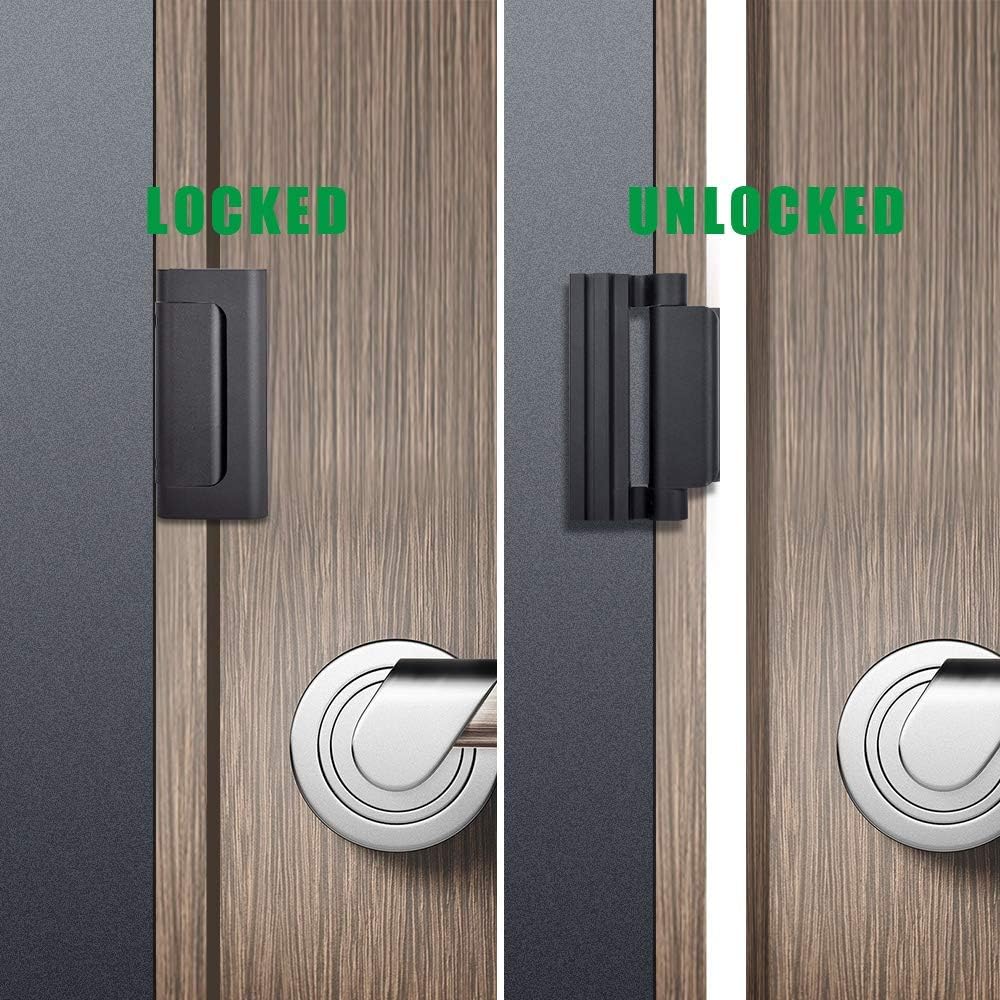 Child Proof Home Security Door Lock - 800lbs Metal Reinforcement Latch for Interior Doors