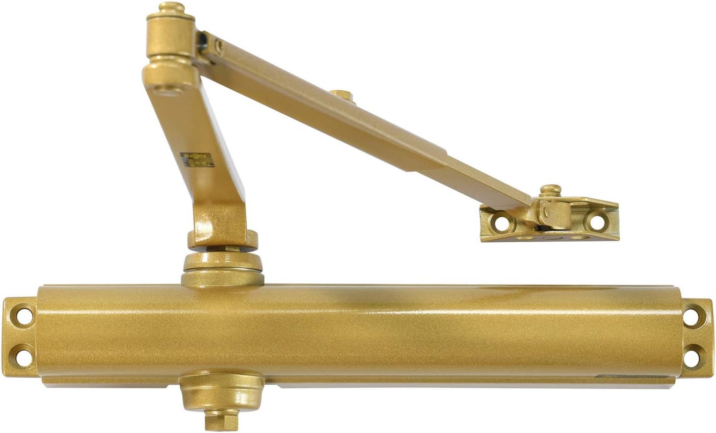 Commercial Grade Heavy Duty Surface-Mounted Automatic Door Closer - Size 1-6, Brass/Gold Finish