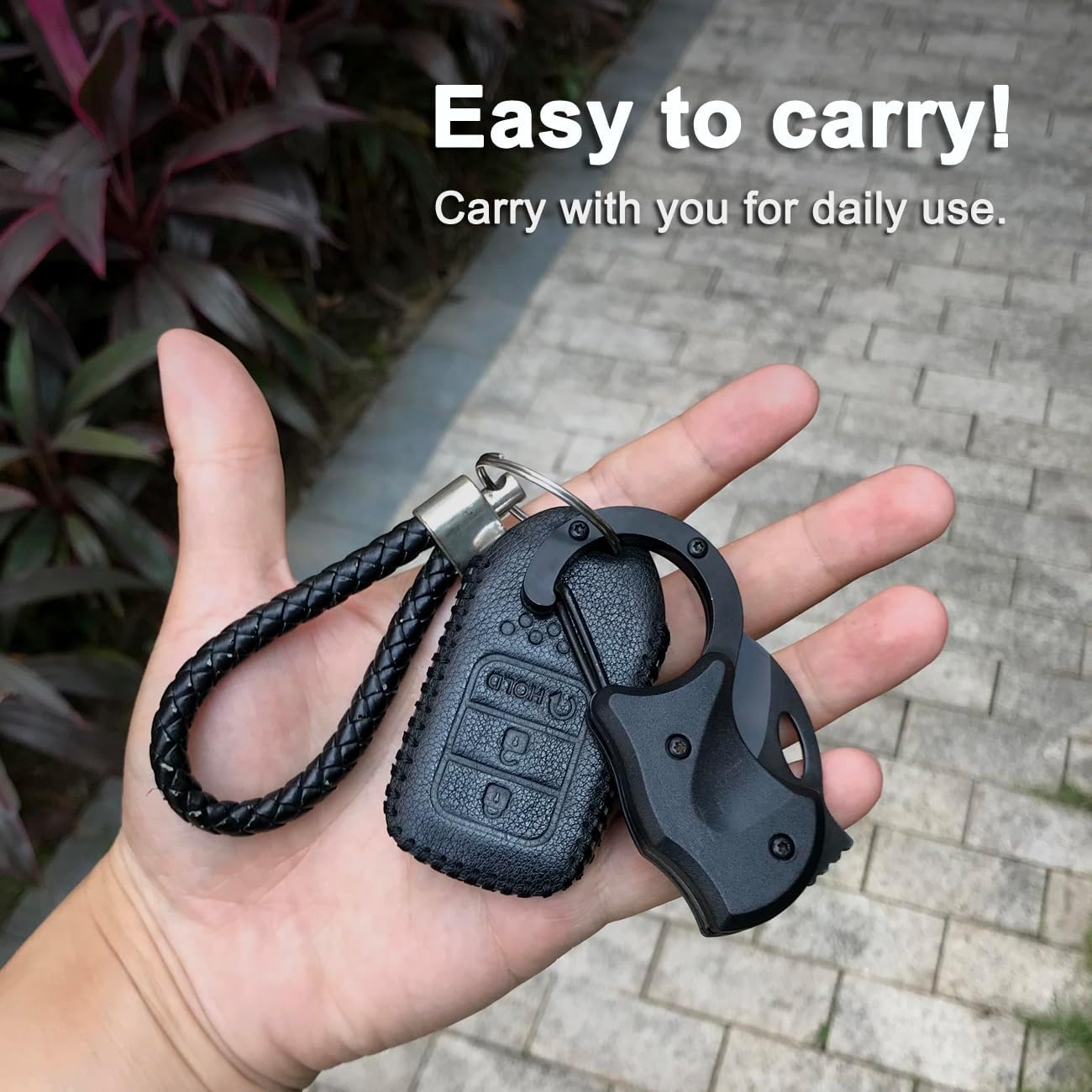 Compact Joycube Pocket Knife with Carabiner Clip - Mini Keychain EDC Tool for Indoor and Outdoor Use - Folding Box Cutter for Men and Women - Great Gift Idea for Him and Her