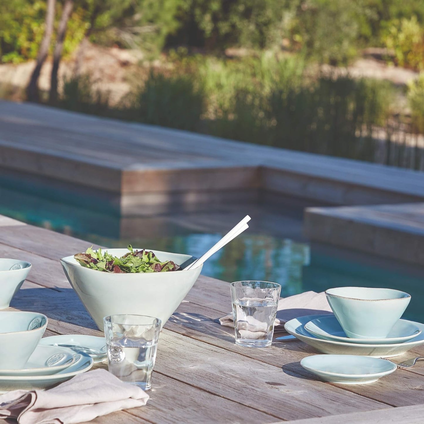 Costa Nova NOR351T Turquoise Rectangular Baker Plate, Large 14.2 inches, Heat Resistant, Dishwasher & Microwave Safe