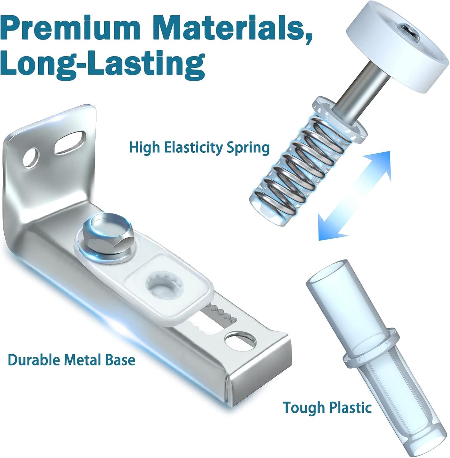 CRANACH Bifold Door Hardware Repair Kit - Includes Top & Bottom Bracket, Pivot, Guides Wheel - 1 Pack - for Bi-fold Doors