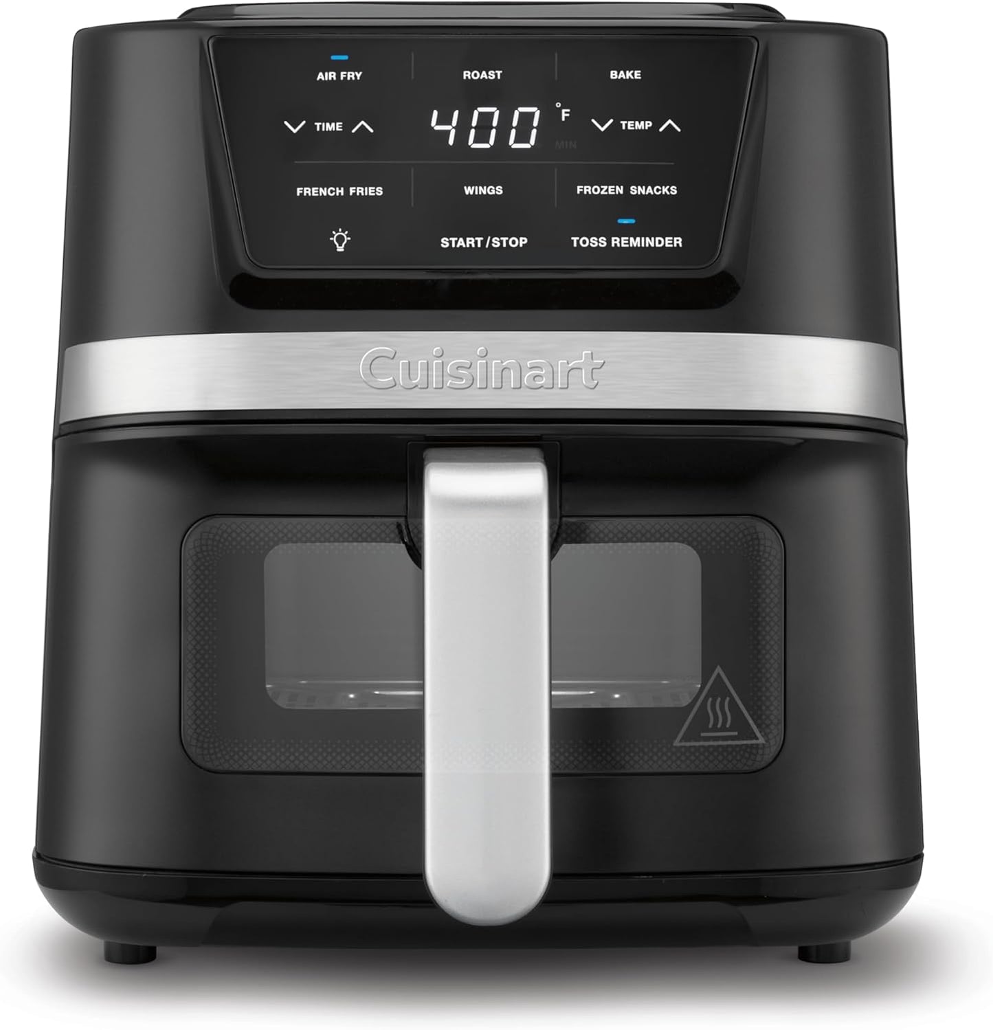 Cuisinart AIR-80 Air Fryer Oven with 2.6-Qt Basket, Black and Stainless Steel - 3 Presets for Roasting, Baking, and Air Frying - Easy to Clean and Quick Cooking