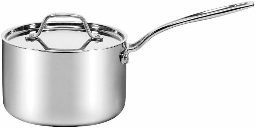 Cuisinart CC5193-18 Custom Clad 5-Ply Stainless Steel 3 Quart Saucepan with Cover
