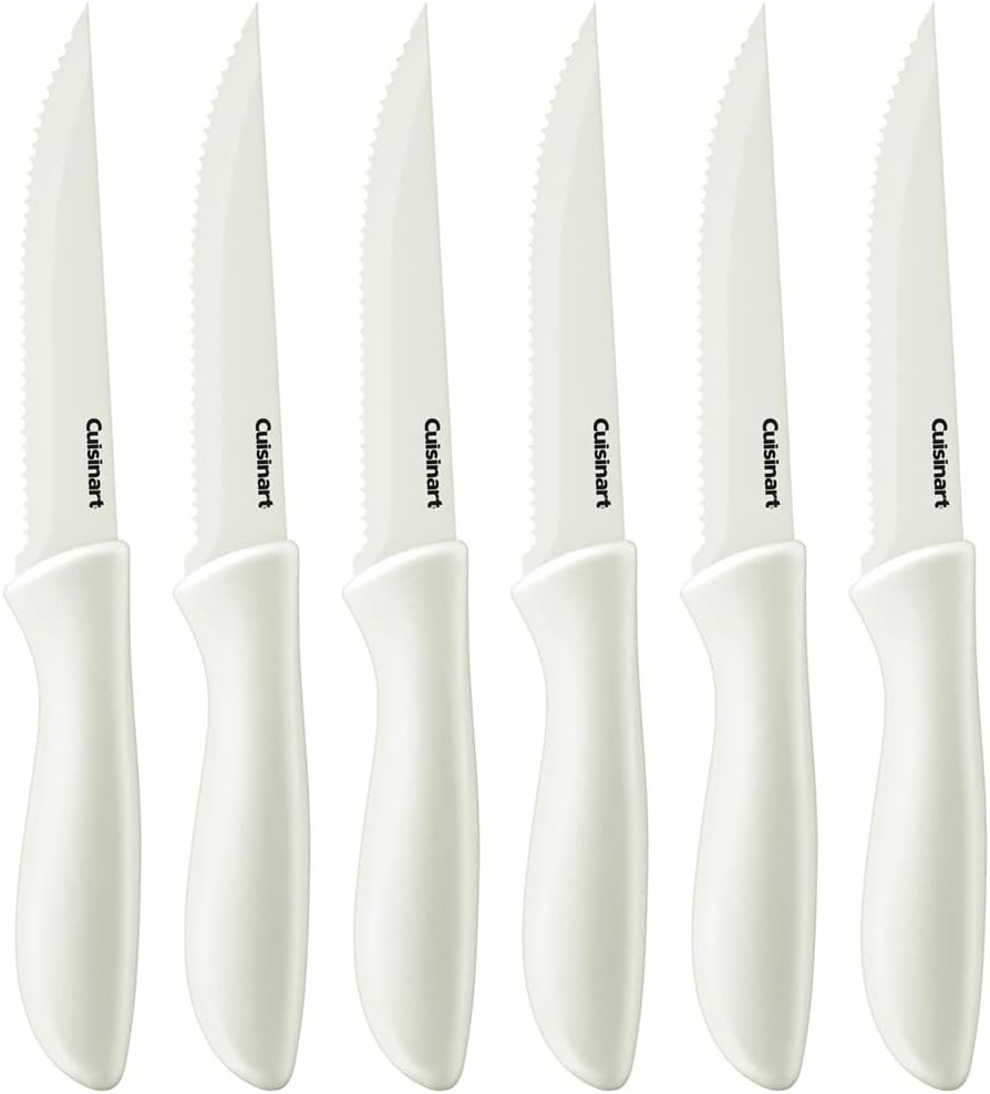 Cuisinart GR-150P1 Griddler Deluxe Stainless Bundle with 6-Piece Ceramic Coated Steak Knife Set