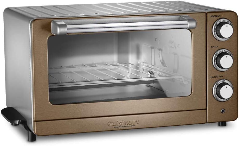 Cuisinart TOB-60N1CS Convection Toaster Oven Broiler in Copper Stainless Steel, 19.1" x 15.5" x 9.8