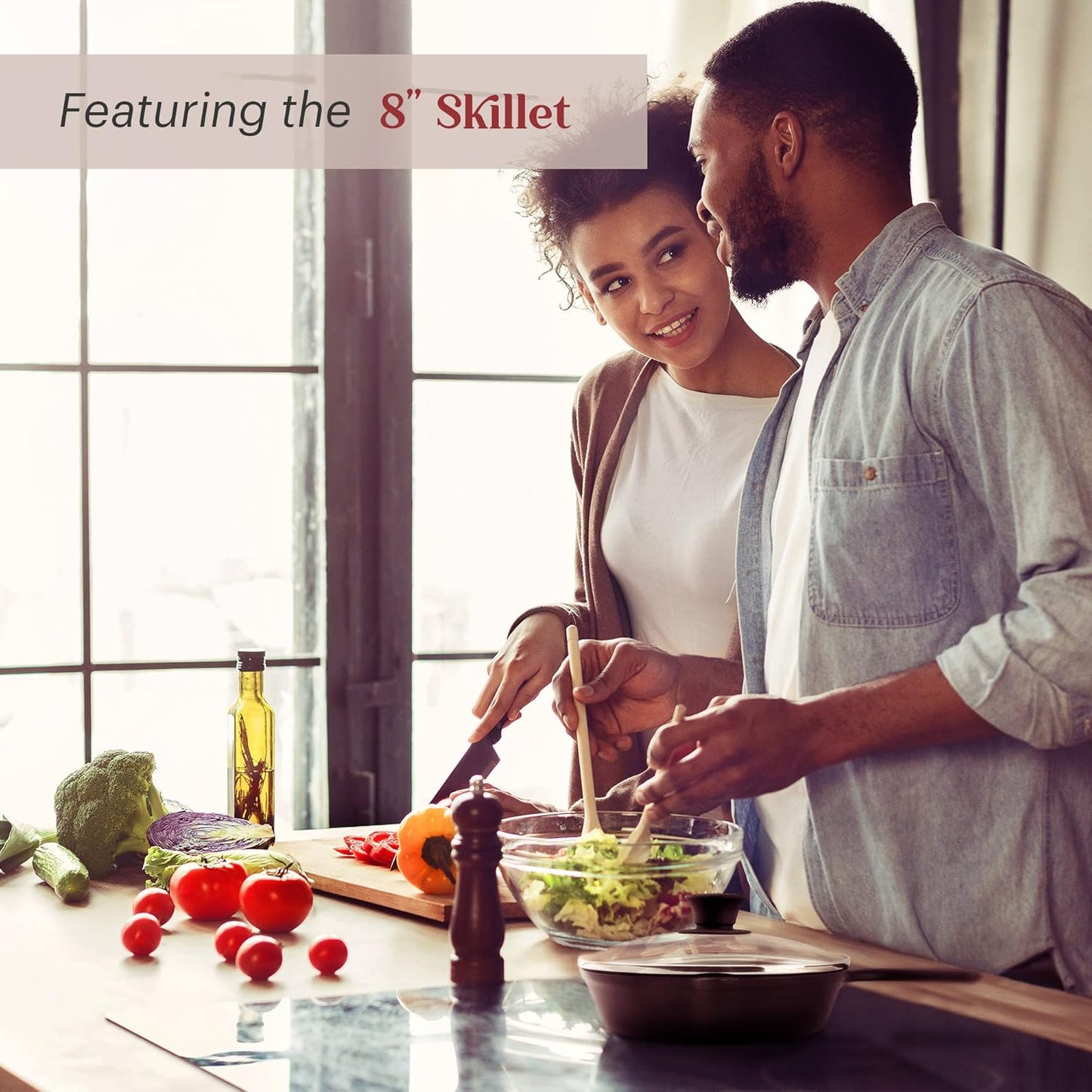 Cuisinel Cast Iron 17-Piece Preseasoned Cookware Set with Skillets, Dutch Oven, Braiser, Griddle, Organizer Rack, and Accessories