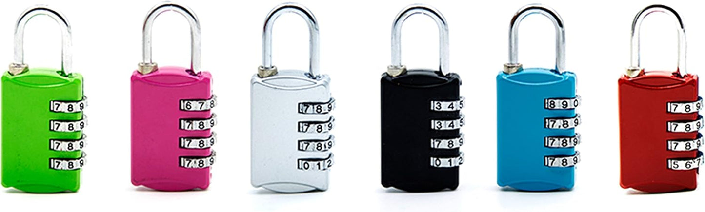 Digit Padlock Combination Lock for School, Employee & Gym Locker - Fence, Toolbox, Case, Hasp Storage - Rose Red