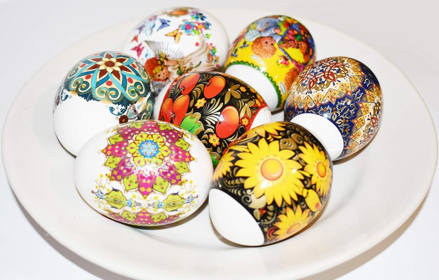 Diximus LOT 3 Thermo Heat Shrink Sleeves - Easter Egg Decorating Kit with Ukrainian Pysanky Supplies for 21 Eggs