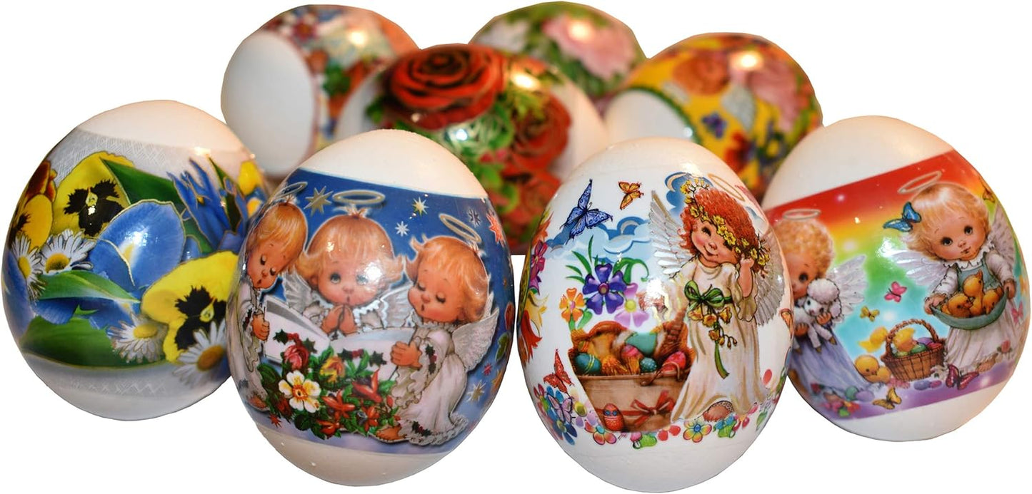 Diximus LOT 3 Thermo Heat Shrink Sleeves - Easter Egg Decorating Kit with Ukrainian Pysanky Supplies for 21 Eggs