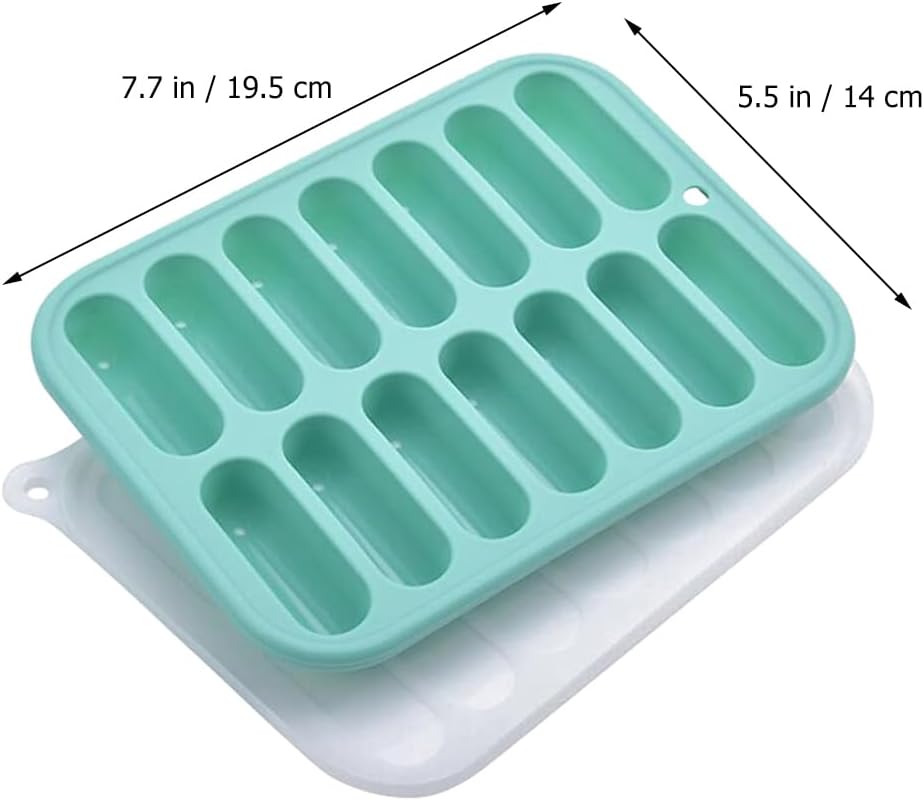 DOITOOL 12-Cavity Silicone Sausage Mold - Non-Stick Flexible Hotdog Maker for Baking, Cooking, and Steaming - Homemade Sausages