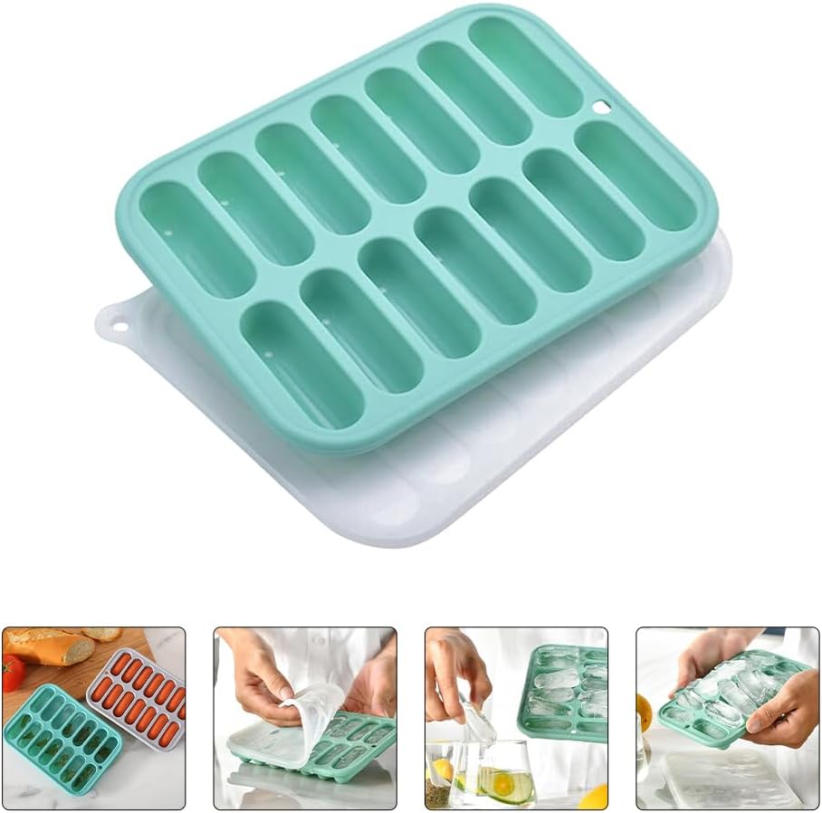 DOITOOL 12-Cavity Silicone Sausage Mold - Non-Stick Flexible Hotdog Maker for Baking, Cooking, and Steaming - Homemade Sausages