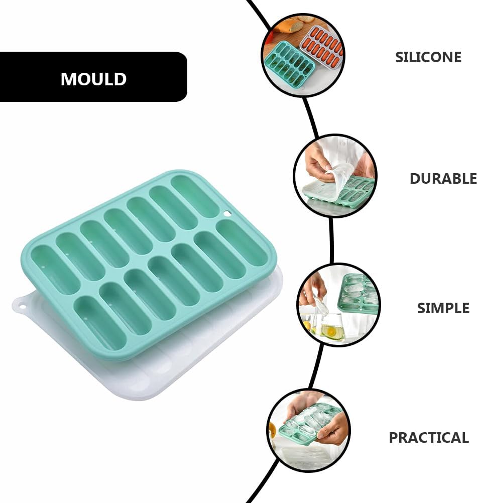DOITOOL 12-Cavity Silicone Sausage Mold - Non-Stick Flexible Hotdog Maker for Baking, Cooking, and Steaming - Homemade Sausages