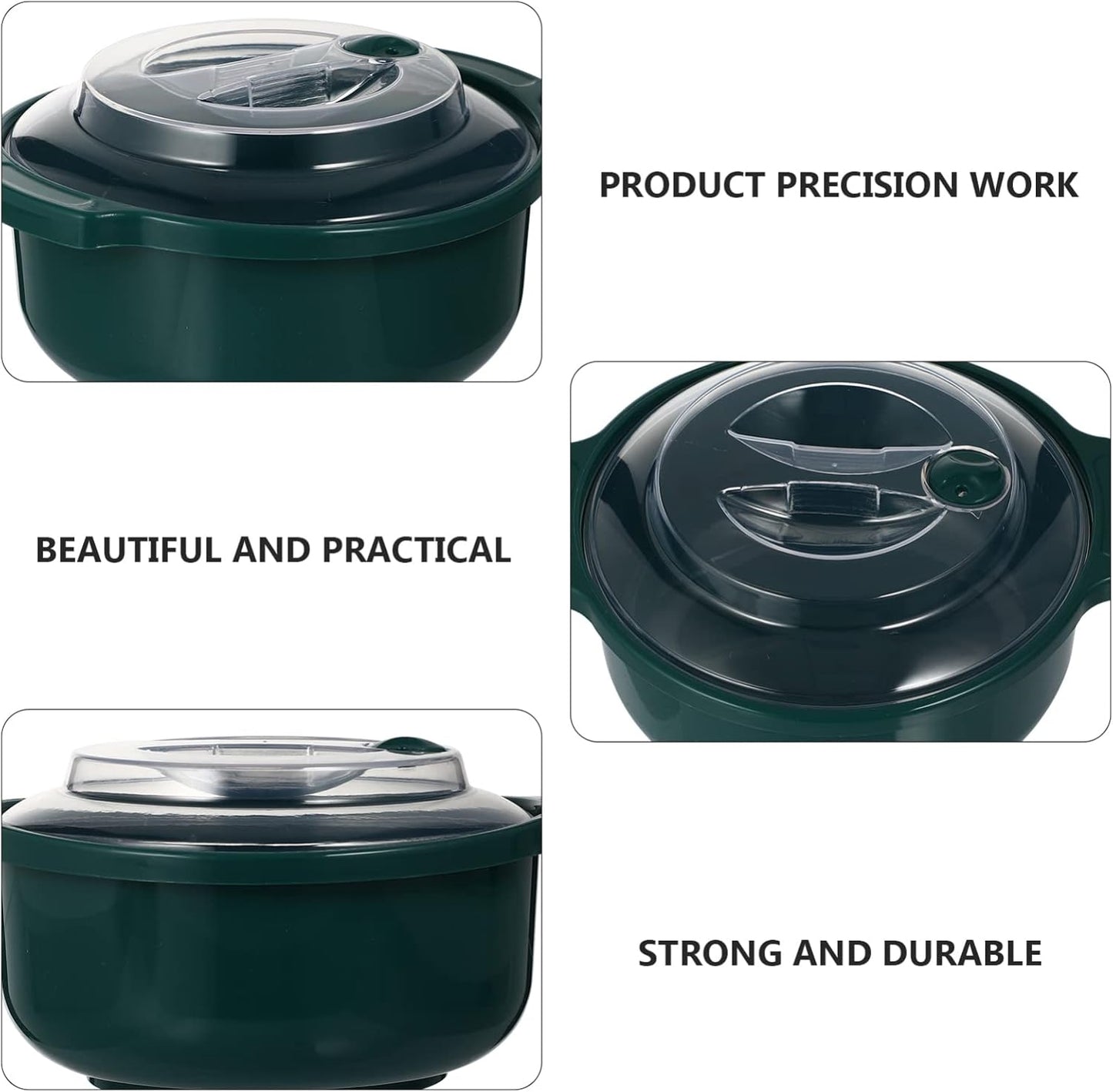 DOITOOL Microwave Steamer with Food Storage Containers for Cooking and Meal Prep