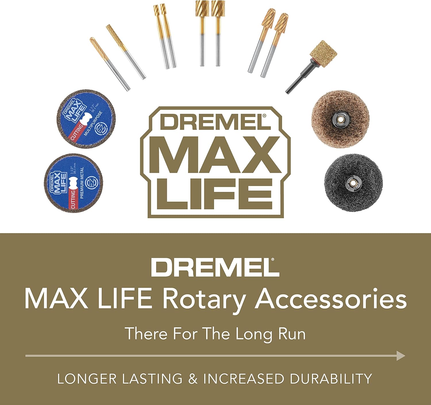 Dremel 408HP Carbide Sanding Drum - 60 Grit, Long-Lasting Rotary Tool Accessory