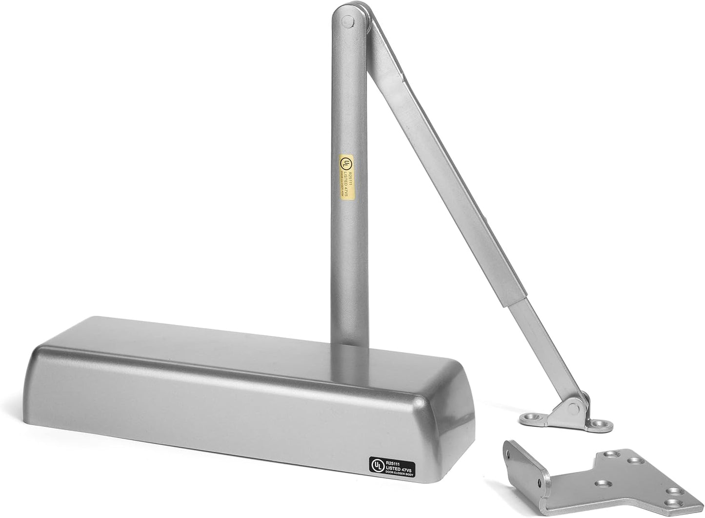 Dynasty Hardware Door Closer Heavy Duty Commercial Grade Hydraulic Adjustable Spring Door Closer Series 4401 Meets ADA Sprayed Aluminum Finish - WildKart