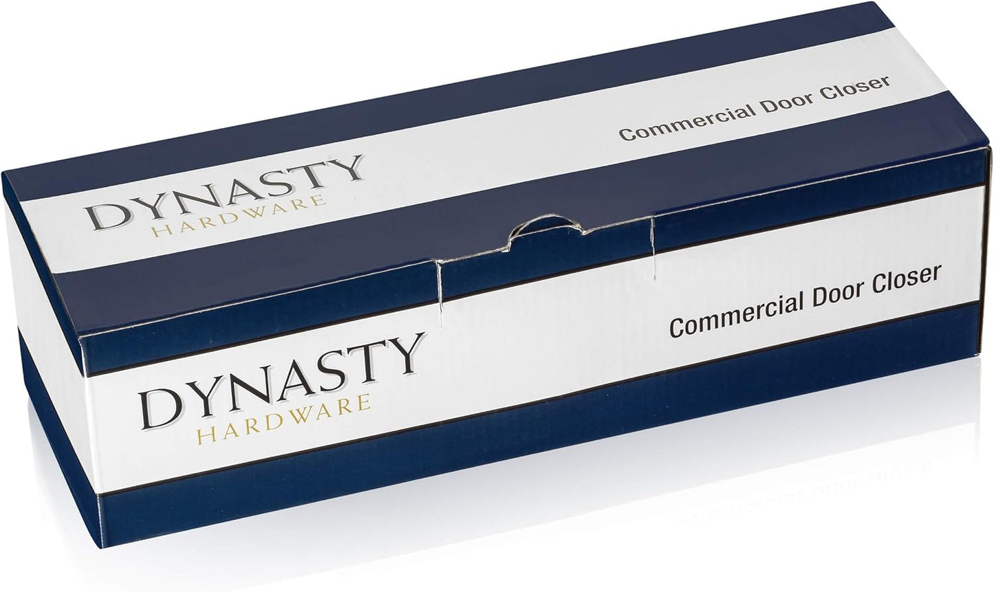 Dynasty Hardware Series 1614 Dark Bronze Door Closer - Adjustable Spring Size 1-4, Hydraulic Automatic, ADA Compliant