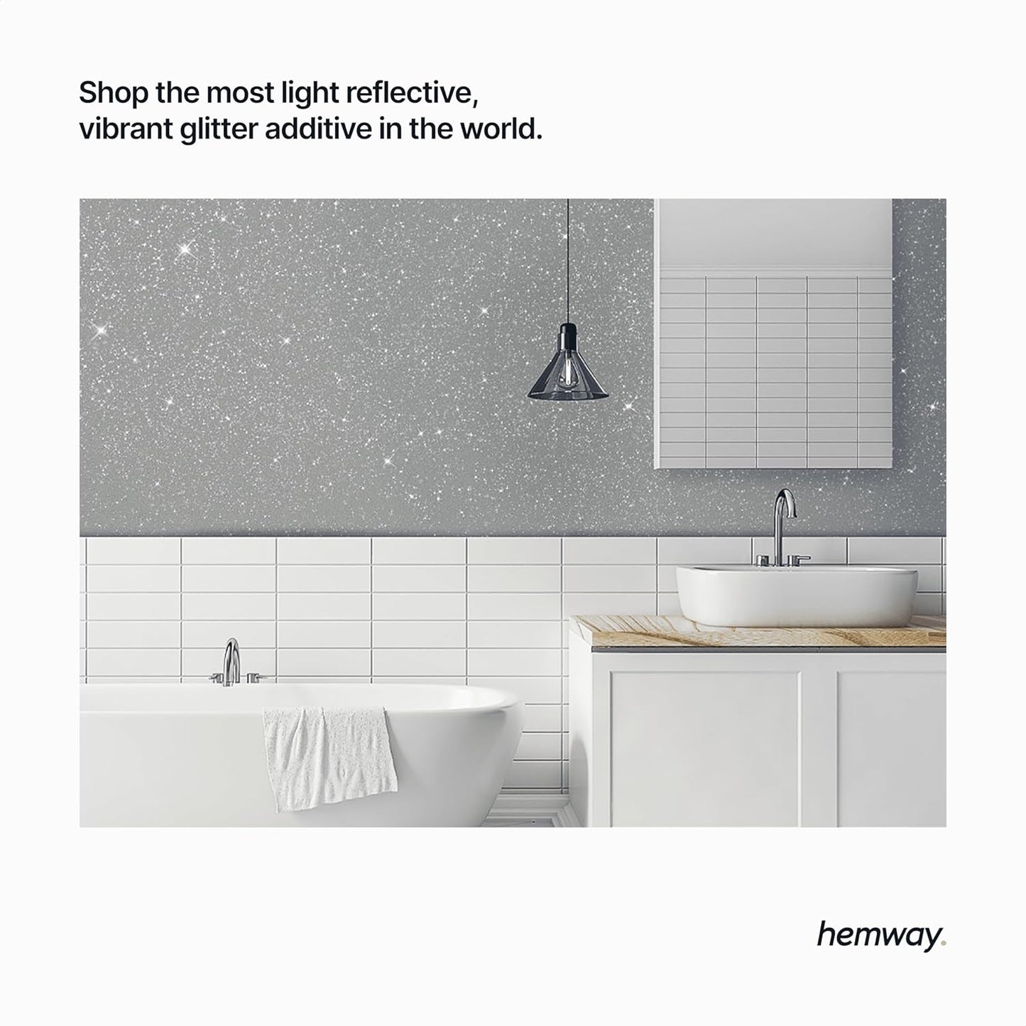 Emerald Green Glitter Paint Additive for Interior & Exterior Walls, Wood, Furniture - 100g / 3.5oz