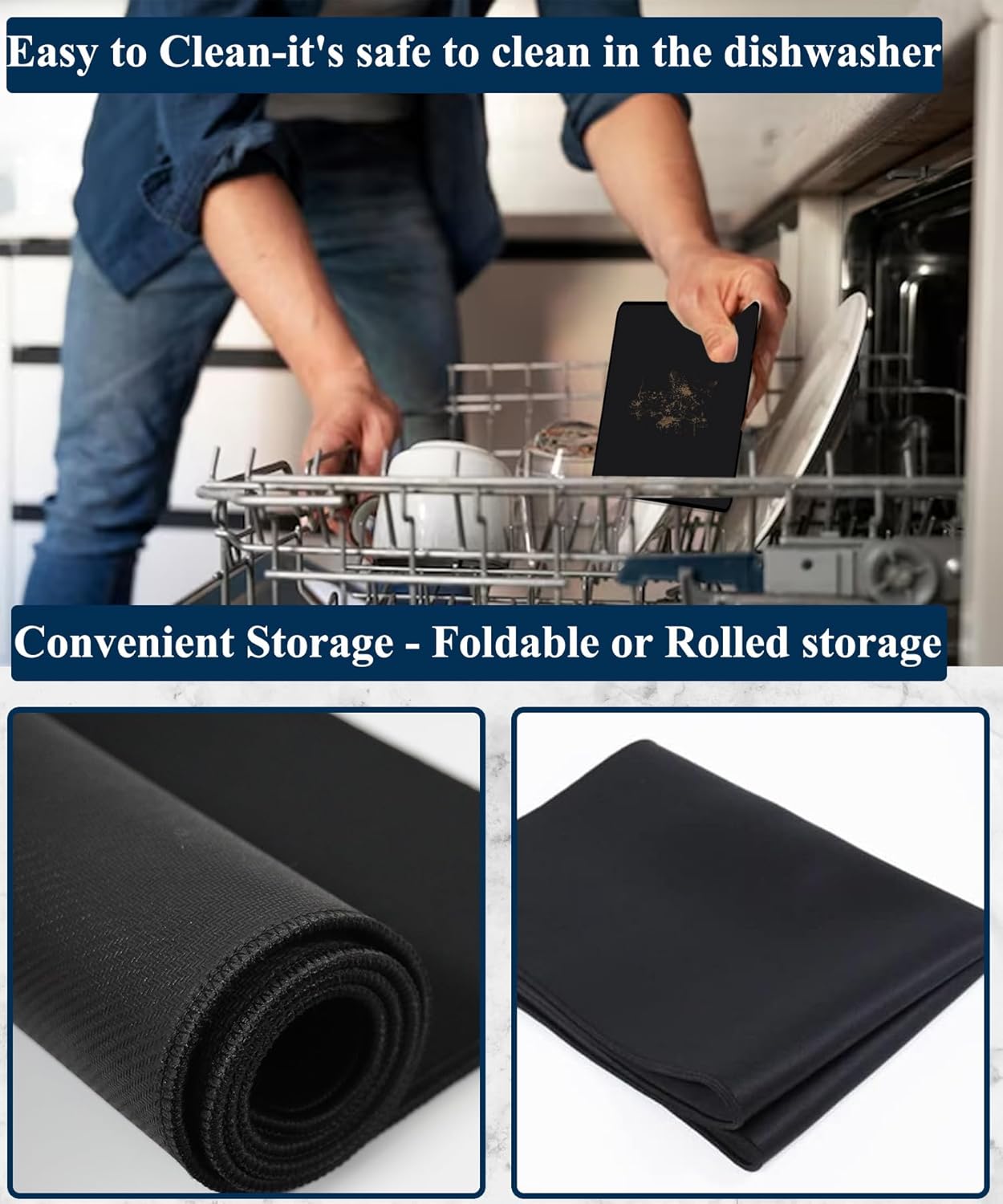 Extra Large Anti-Slip Waterproof Stove Top Cover for Electric Stoves - Glass Top Protector Mat to Expand Stove Space