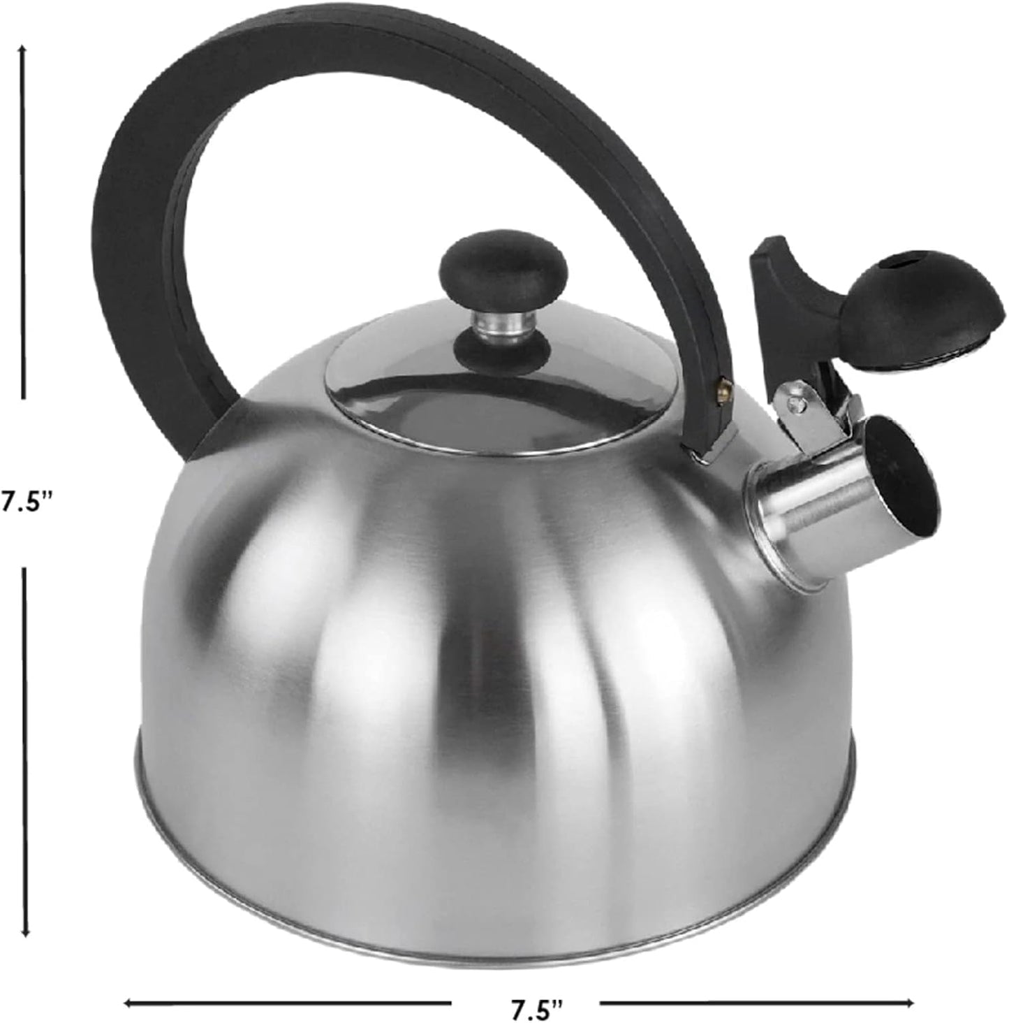 Gibson Overseas Springberry 2.25 Quart Whistle Tea Kettle - Stylish and Functional Addition to Your Kitchen