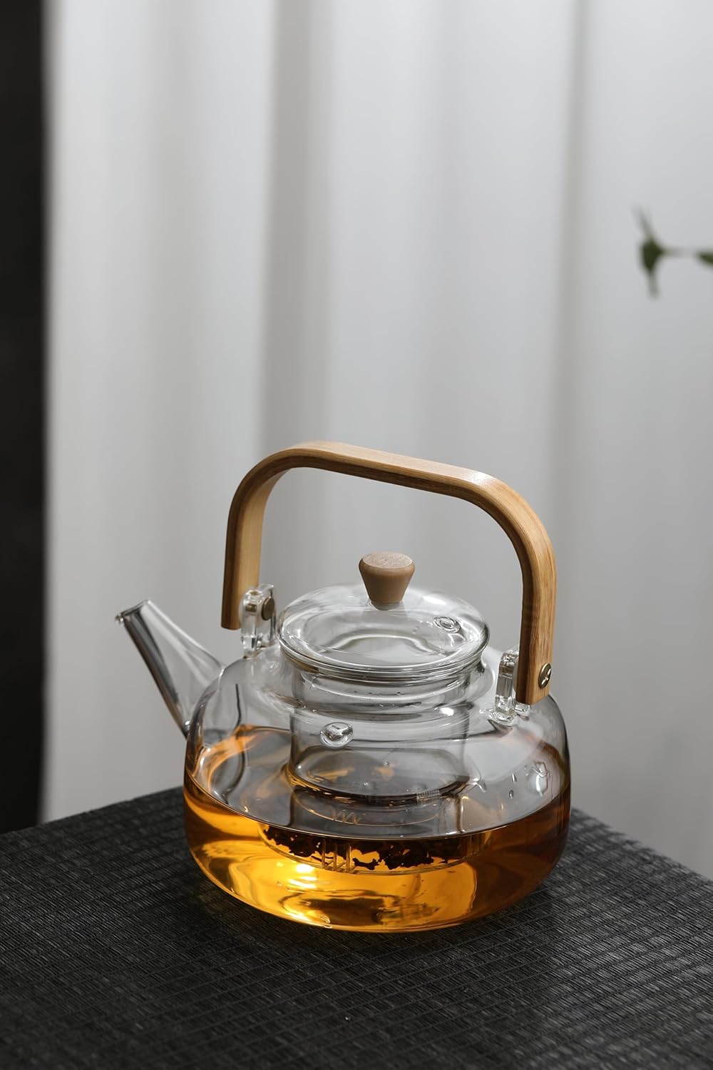 Glass Tea Kettle with Removable Infuser, Stovetop Safe, 1000 ml Teapot for Loose Tea - Perfect Gift for Women and Adults