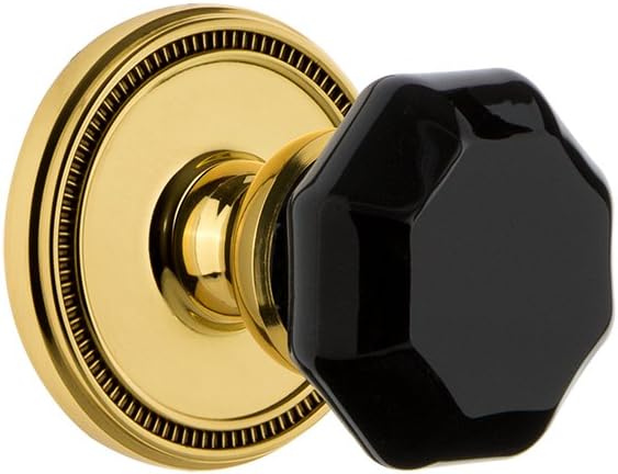 Grandeur Hardware 850711 Carre' Rosette Lyon Knob Double Dummy Satin Nickel - Backset Size: Na