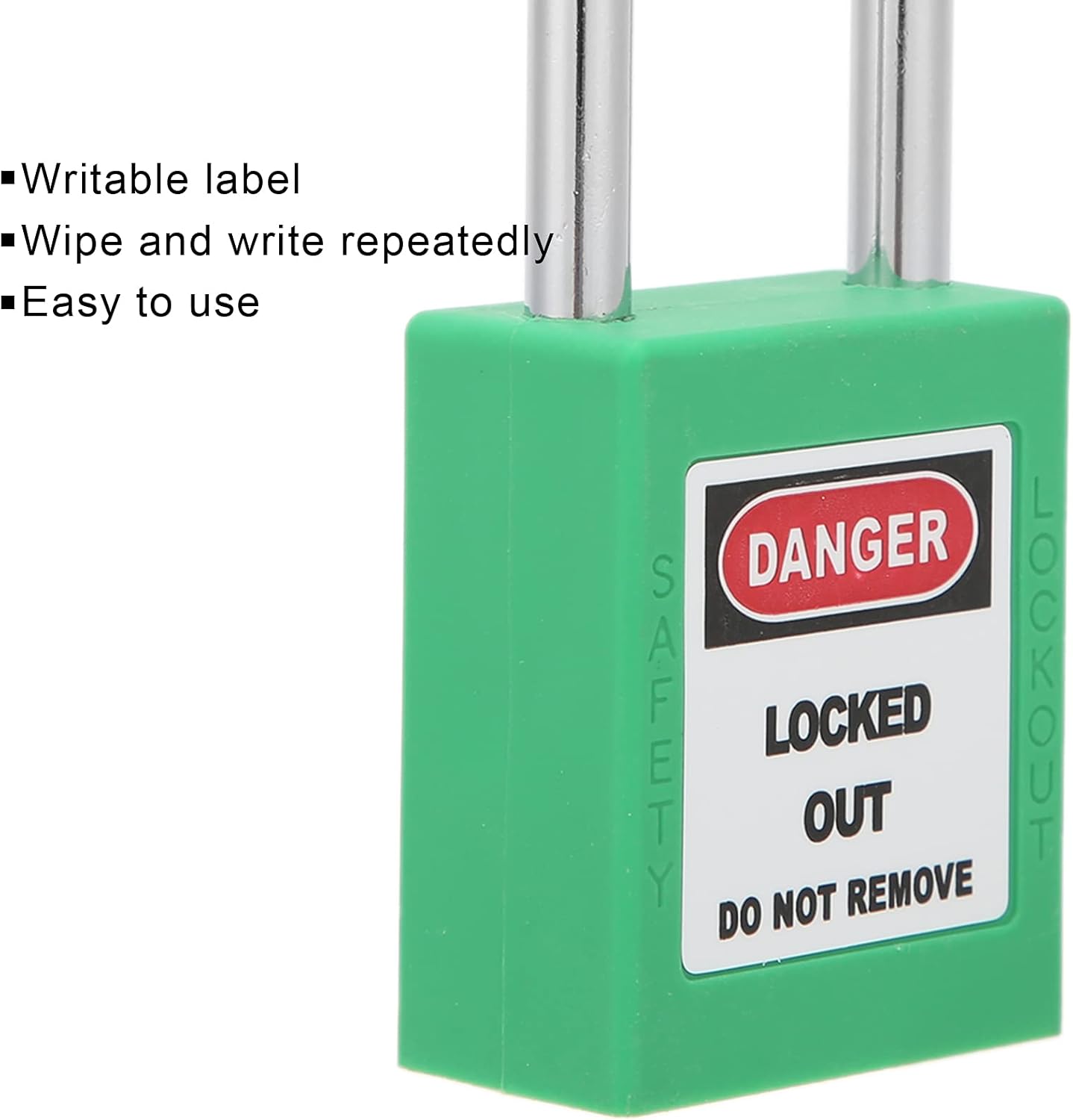 Green 38mm Safety Padlock for Lockout Tagout in Chemical, Electric Power, and Nuclear Energy Industries - Tomotato Insulating Industrial Locks
