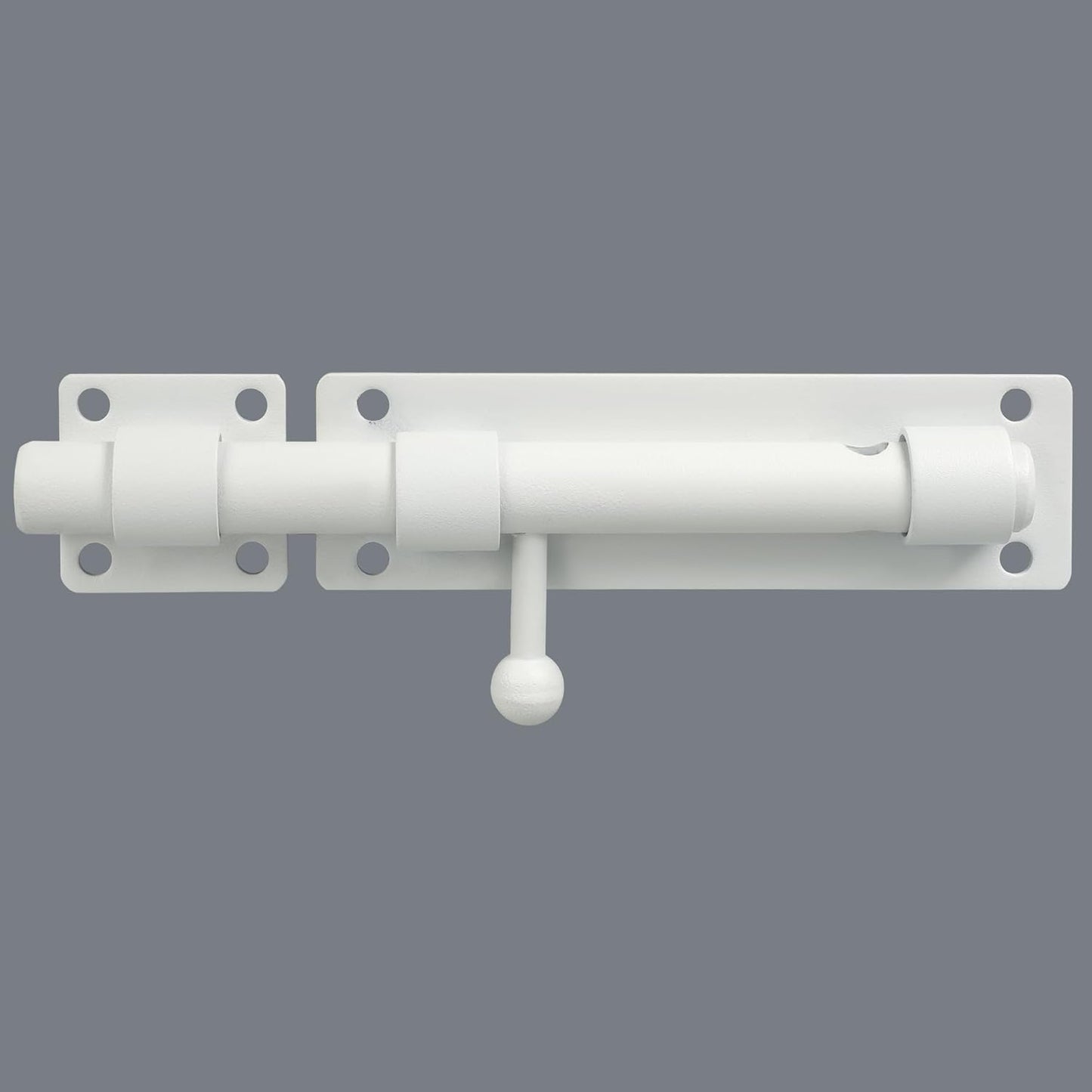 Heavy Duty 8-inch White Stainless Steel Slide Bolt Latch for Fences, Barn Doors, and Interior/Exterior Use - WildKart