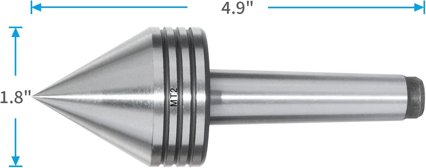 Heavy Duty Live Tailstock Center for Wood Lathe - DEEFIINE MT2