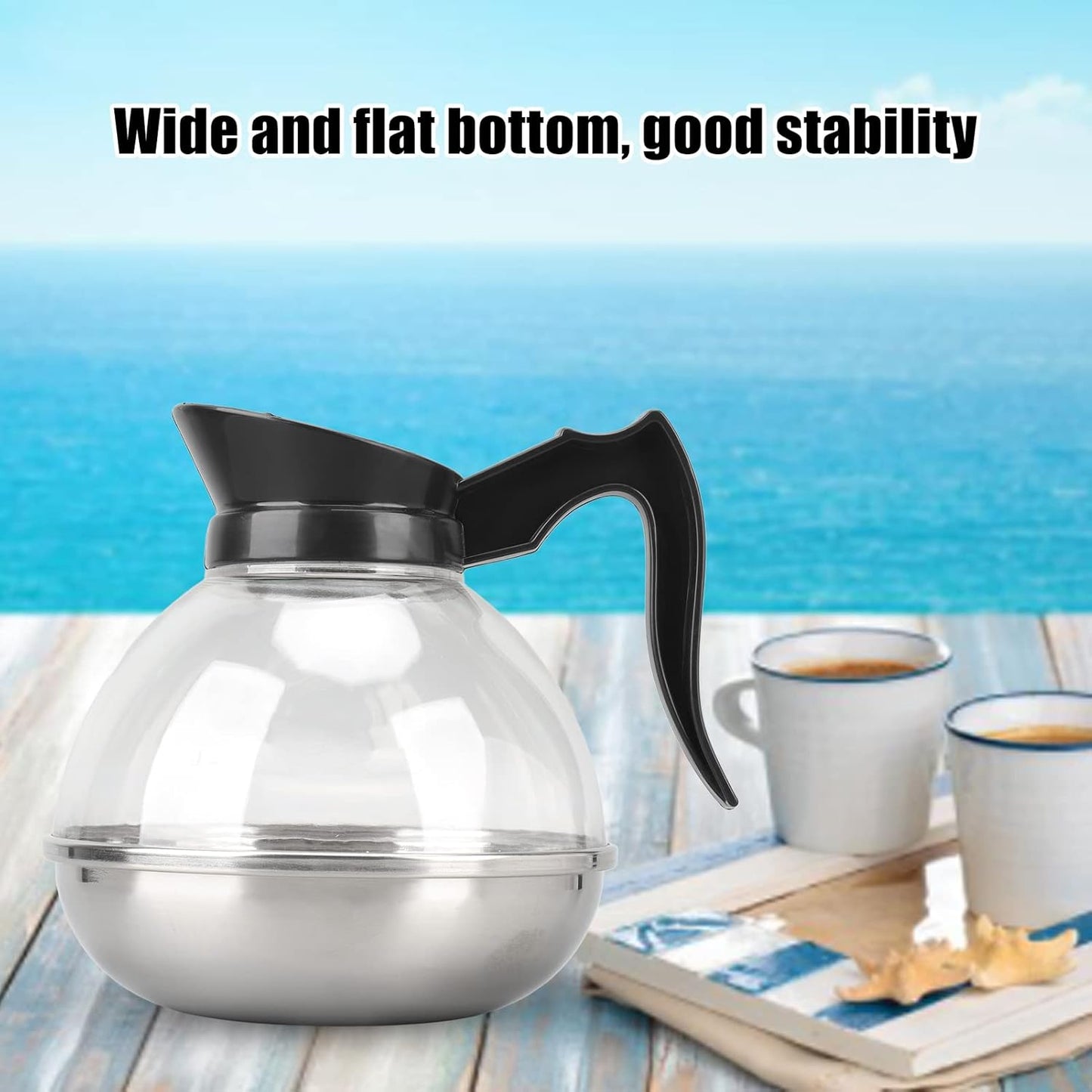 HERCHR 1700ml Teapot and Tea Kettle - Induction Cooker Compatible Loose Leaf Tea Maker & Hot Water Kettle