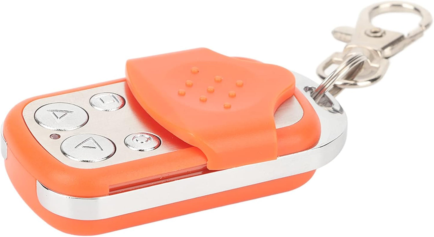 HERCHR Automatic Door Remote Control for Chicken Coop Doors, Portable Electric Rolling Driveway Gate Opener, HCS301 Sliding Gate Remote Key Fob (4, Orange)