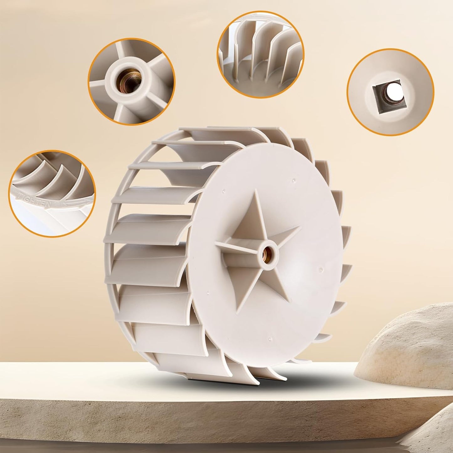 High-Quality 697772 WP697772 Blower Wheel for Whirlpool Kenmore Maytag Dryers - Replaces AP6010627 PS11743811 - 2-Year Warranty