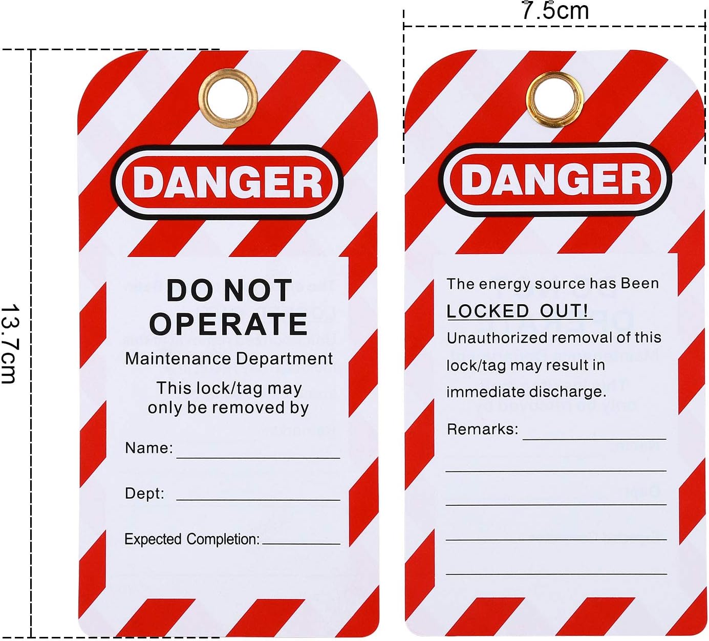 Holulo Lockout Tagout Kit with Breaker Lockout, Hasp, Padlock, and Bag - 8 Piece Set for Valves and Common Breakers