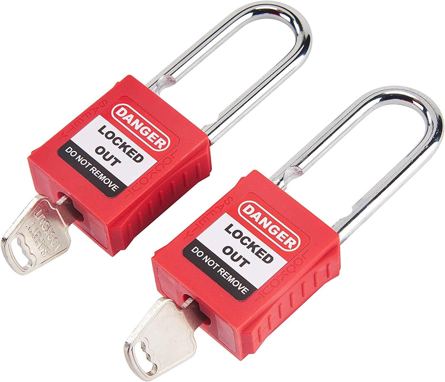 Holulo Lockout Tagout Kit with Breaker Lockout, Hasp, Padlock, and Bag - 8 Piece Set for Valves and Common Breakers