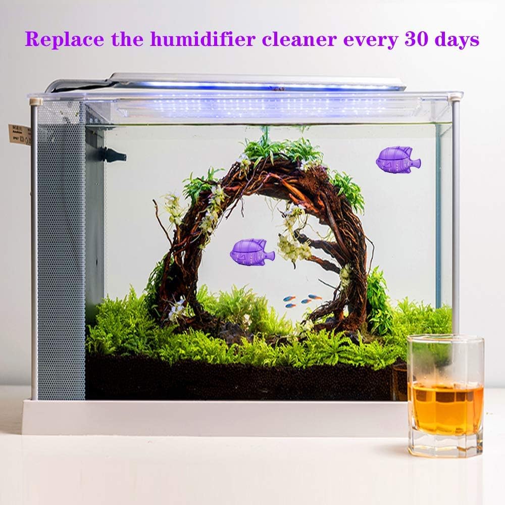 Humidifier Tank Cleaning Cartridge 2 Pack - Universal Water Treatment for Odor Protection - Compatible with Most Humidifiers and Fish Tanks