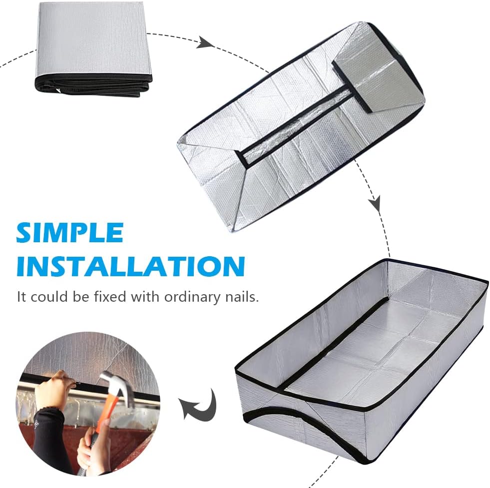 Insulated Attic Stairs Cover with R-Value 15.5 - 25" x 54" x 11" - Easy Zipper Access - Air Tight Ladder Insulation