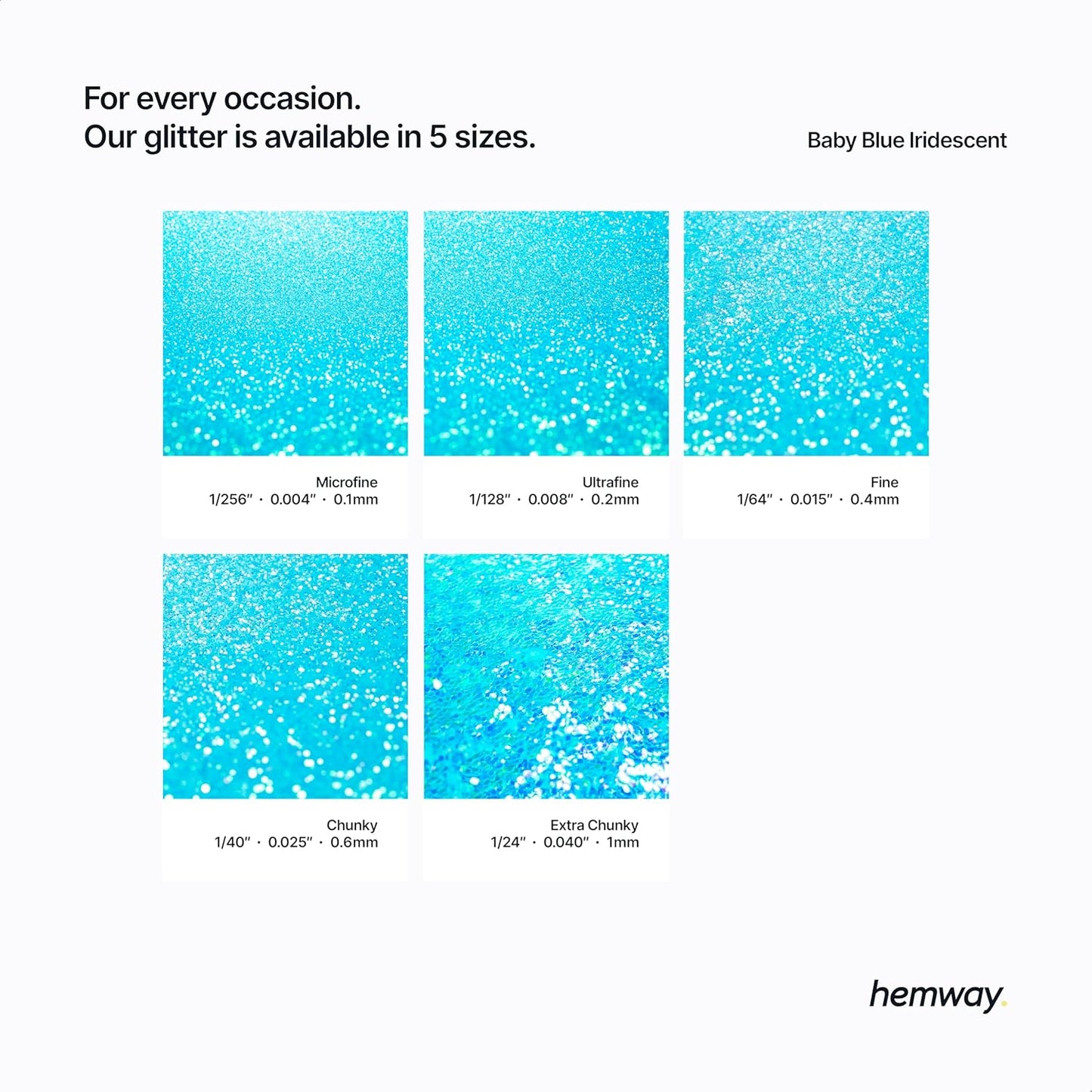 Iridescent Baby Blue Glitter Paint Additive for Acrylic & Emulsion Paint - 100g - Fine Crystals for Interior & Exterior Walls, Wood, Varnish, Furniture