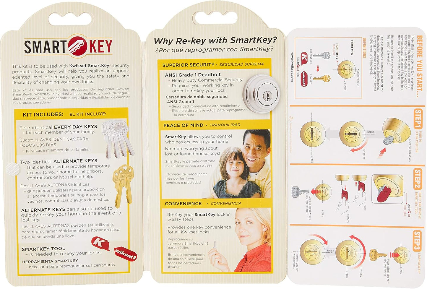 Kwikset 83262-001 SmartKey Re-keying Kit - Easy DIY Lock Re-key Solution - WildKart