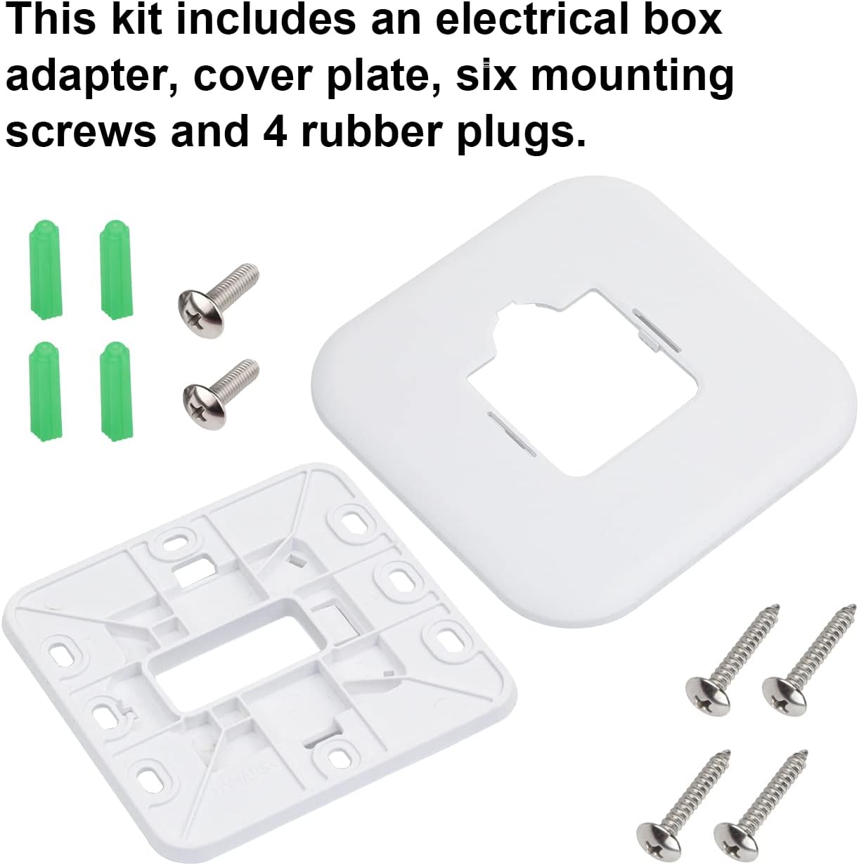 Large Cover Plate Adaptor for Honeywell Home T-Series Thermostats - FBULWSEC THP2400A1080 Electrical Box