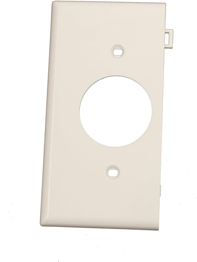 Leviton PSE7-W 1-Gang White Wallplate for Single Device Mount - Sectional Design, Thermoplastic Nylon, 1.406 Inch Hole