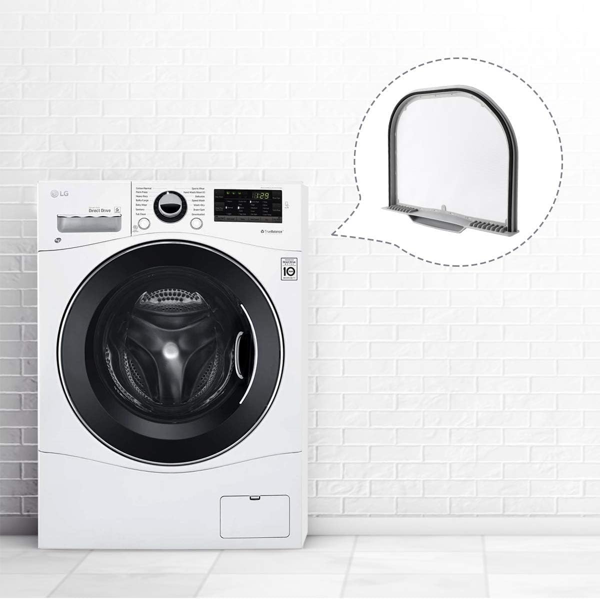 Lint Filter Replacement for LG DLE1001W DLE7300WE DLEX6001W DLG1102W DLGX5171V DLGY1202W Dryers