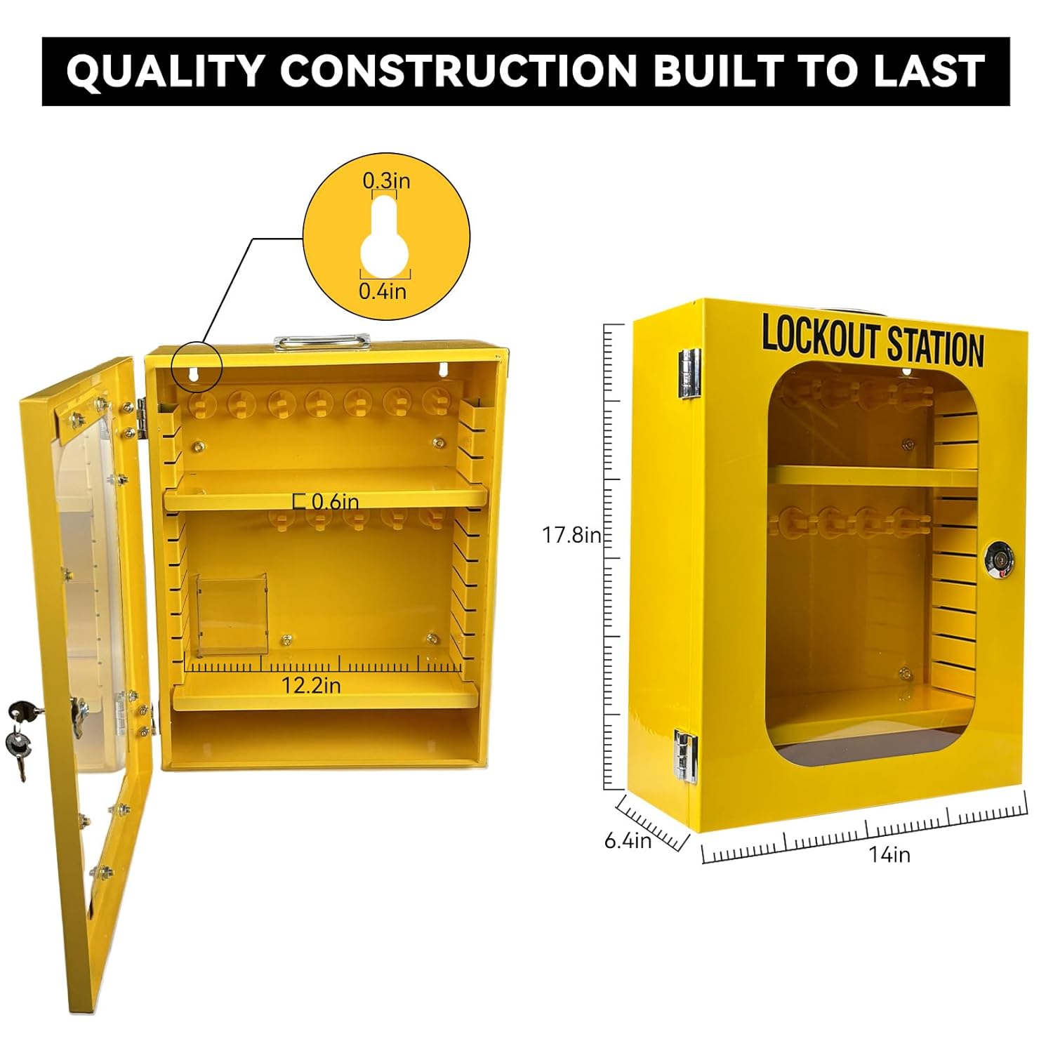 Lockout Tagout Station Kit - 138 Pieces, Safety Padlocks, Lockout Hasp, Lock Out Tags, Circuit Breaker Lock, Cable Lock - BULANGDI BULANGD Cabinet - WildKart