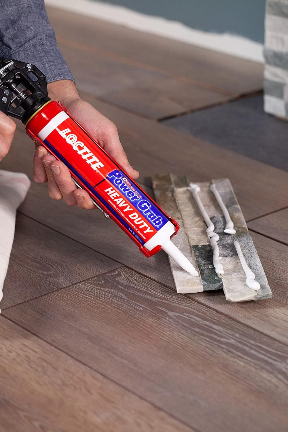 Loctite Power Grab Express Heavy Duty Construction Adhesive - Versatile Glue for Wood, Wall, Tile, Foam Board - 9 fl oz - 1 Pack