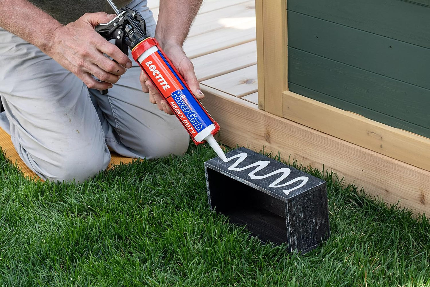 Loctite Power Grab Express Heavy Duty Construction Adhesive - Versatile Glue for Wood, Wall, Tile, Foam Board - 9 fl oz - 1 Pack