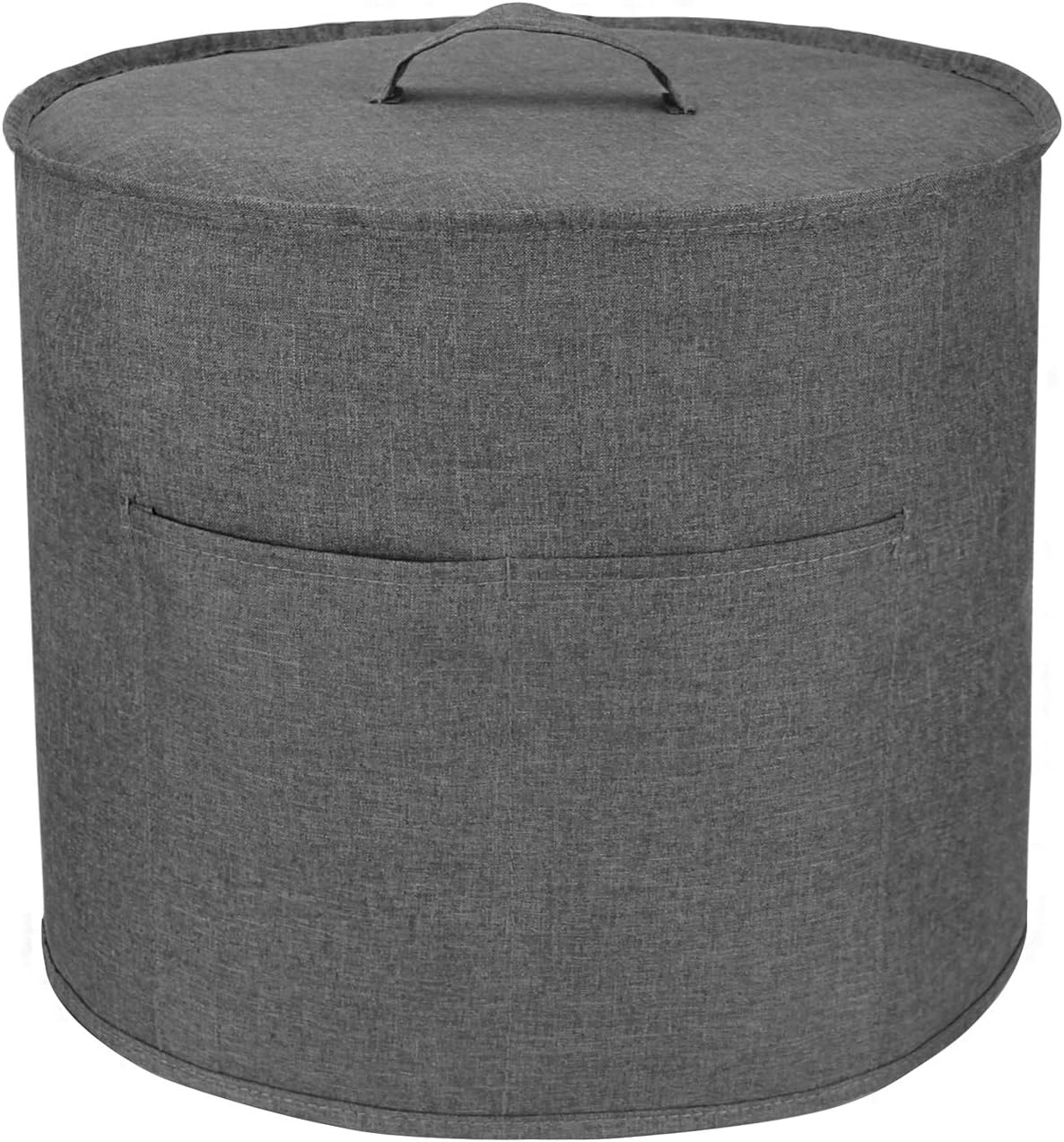 Luxja Gray Dust Cover for 8 Quart Instant Pot with Pockets - Compatible with Extra Accessories