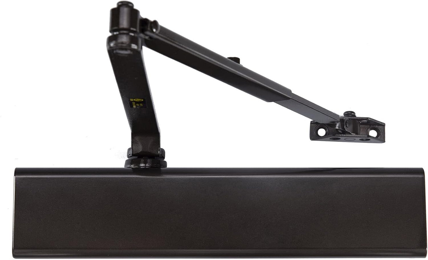 LYNN HARDWARE DC8016 Heavy Duty Commercial Door Closer, Surface-Mounted Auto Closer for Heavy Traffic Areas, Dark Bronze Finish, Size 1-6