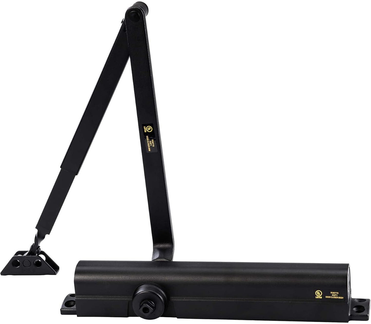 LYNN HARDWARE DC8016 Heavy Duty Commercial Door Closer, Surface-Mounted Auto Closer for Heavy Traffic Areas, Dark Bronze Finish, Size 1-6