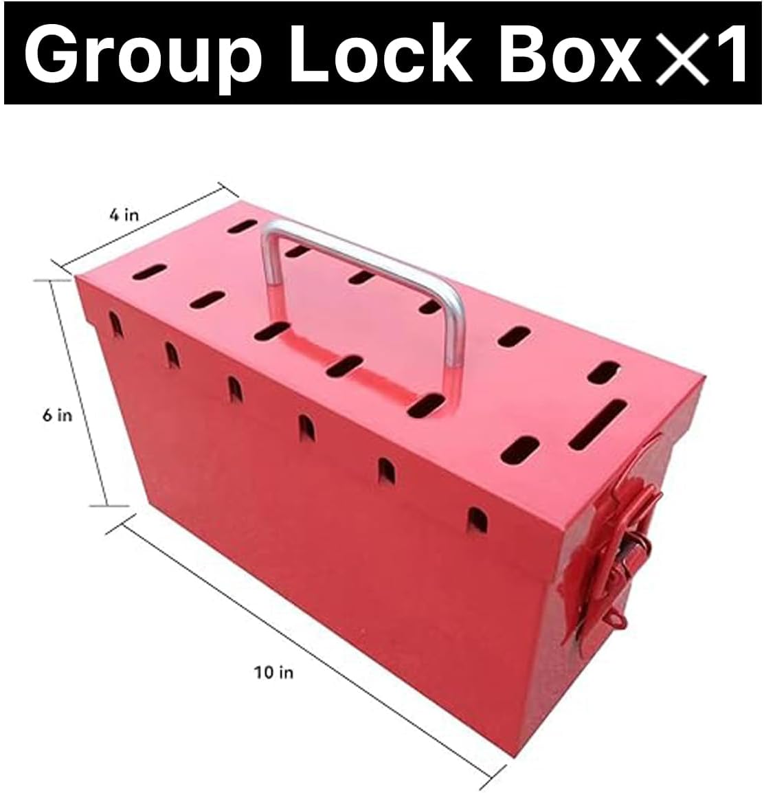 MACCANN&ESSIN Electrical Lockout Tagout Kit with Group Lock Out Boxes, Hasps, Tags, Padlocks, and Nylon Ties in Red Bag