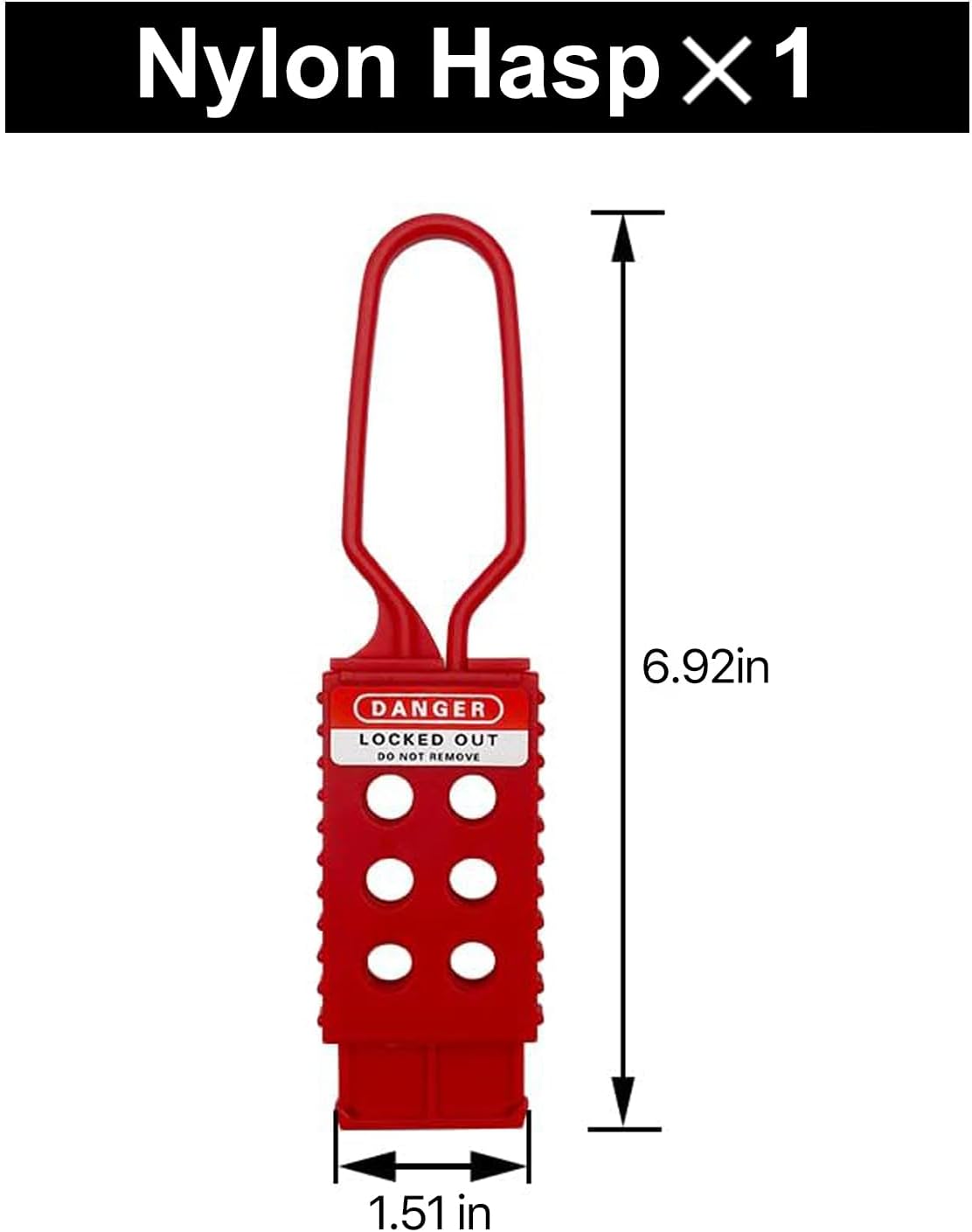 MACCANN&ESSIN Electrical Lockout Tagout Kit with Group Lock Out Boxes, Hasps, Tags, Padlocks, and Nylon Ties in Red Bag